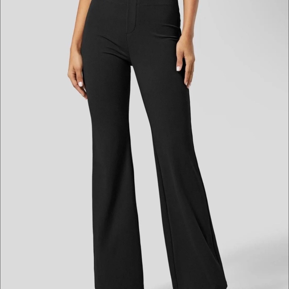 Women's Black high waisted and Flared Pants